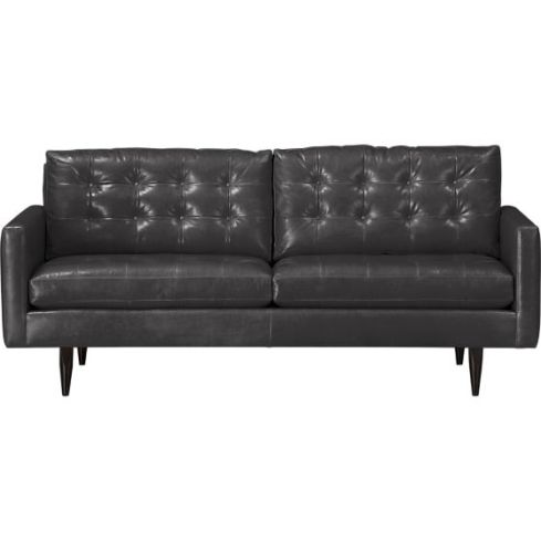 petrie-leather-76-apartment-sofa gray leather Crate & Barrel